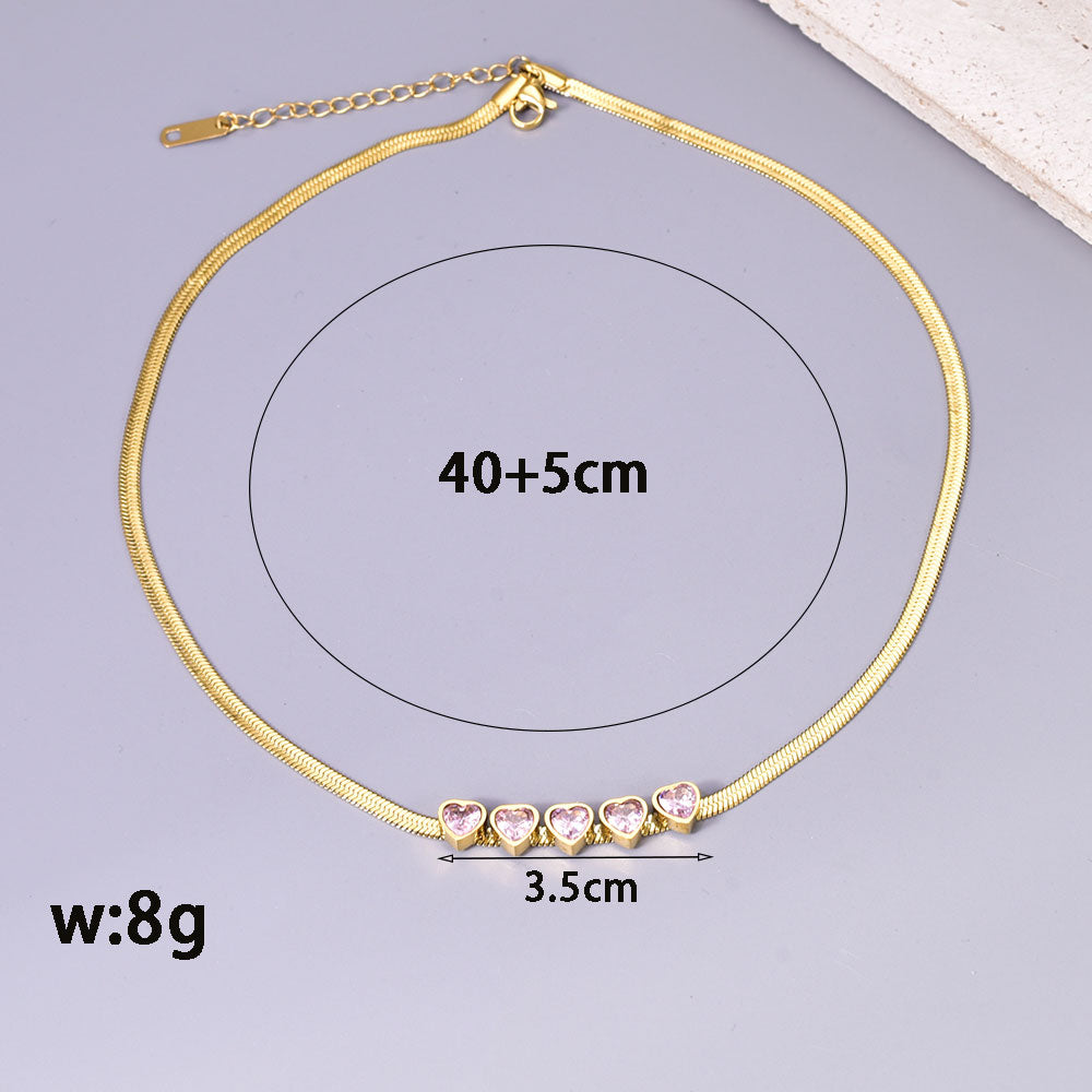 Nicole Gold Heart Necklace