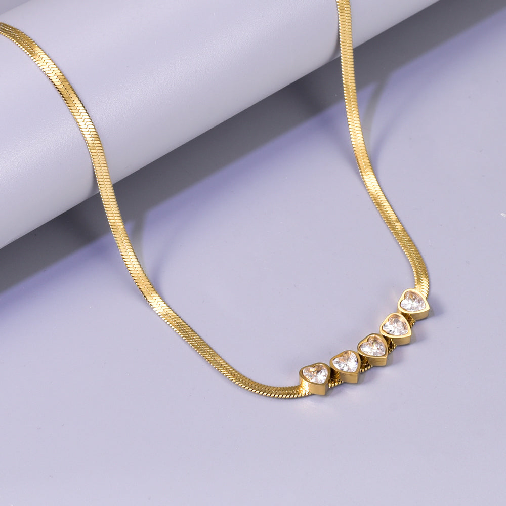 Nicole Gold Heart Necklace
