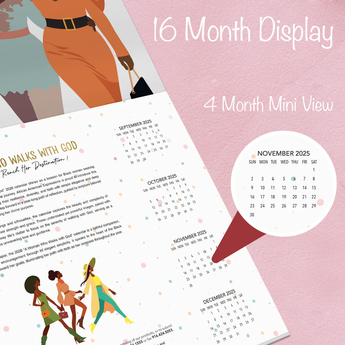 Woman Who Walks With God Wall Calendar