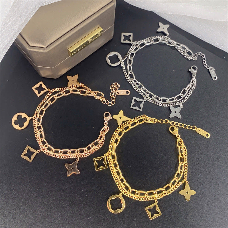 Flower Charm Bracelet