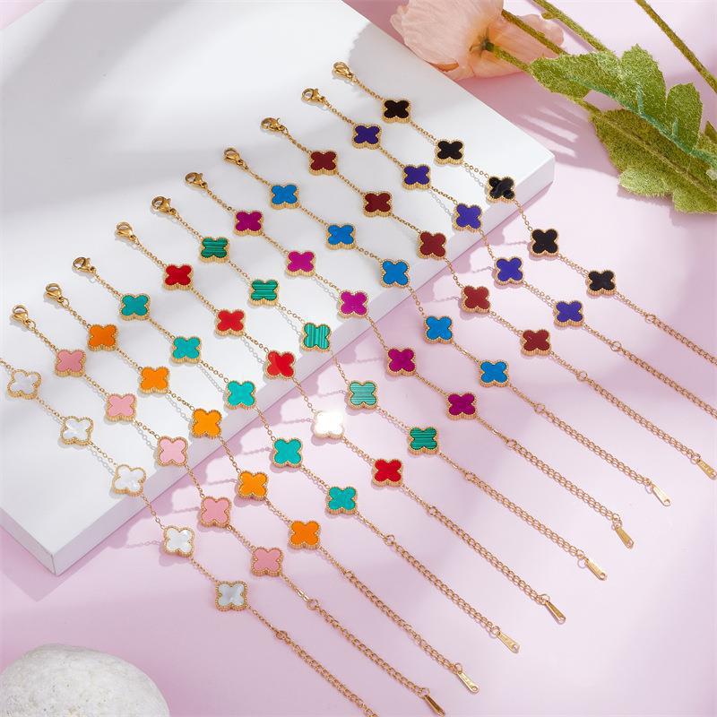 Four Clover Flower Bracelet