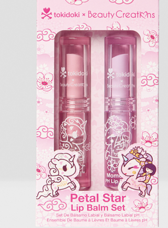 BEAUTY CREATIONS X TOKIDOKI - PETAL STAR- LIP BALM SET