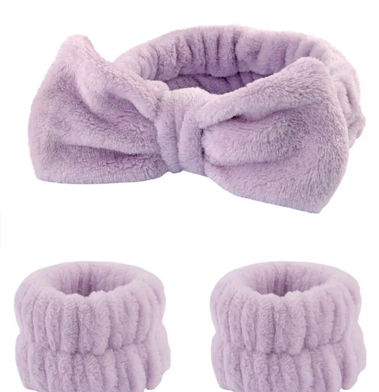 Spa Headband and Wristband Set