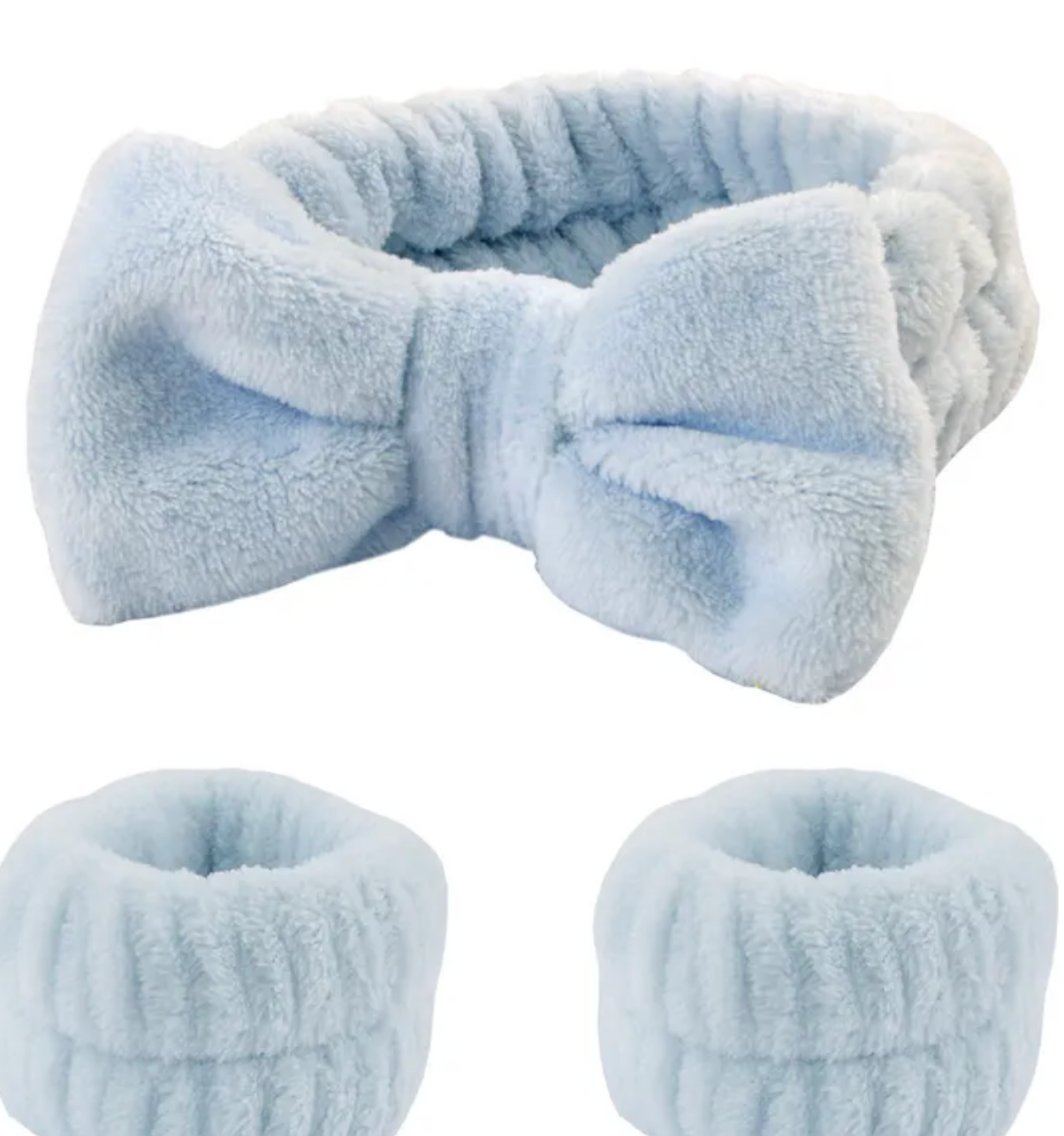 Spa Headband and Wristband Set