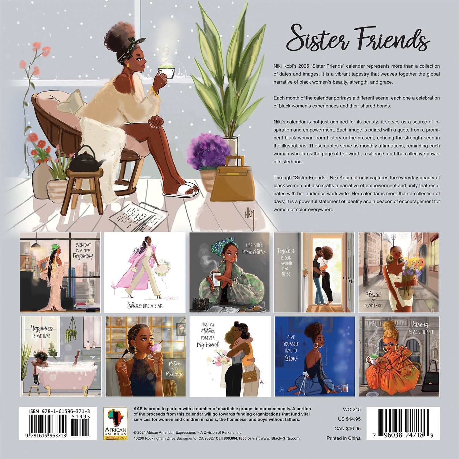 Sister Friends Wall Calendar