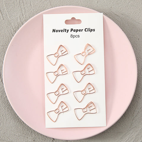 Metal Bow-Shaped Paper Clips