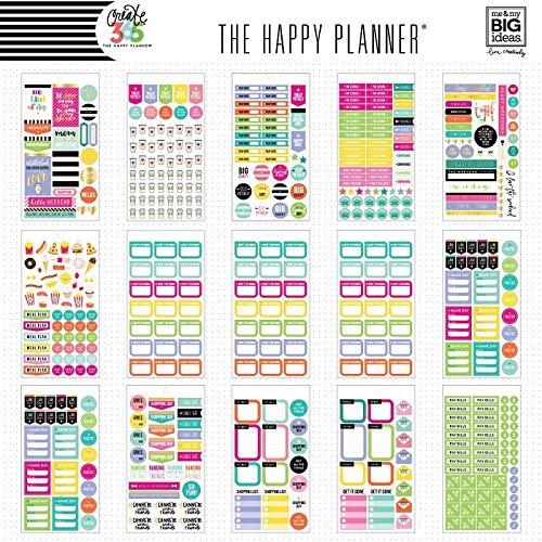 The Happy Planner Sticker Value Pack Planner, Mom Life, 1439 Stickers