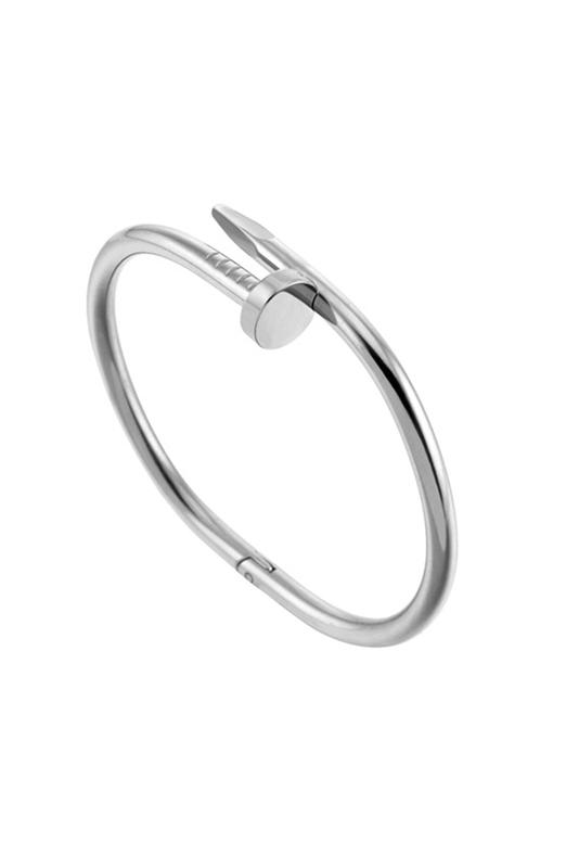 Stainless Steel Nail Couple Bracelets