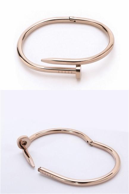 Stainless Steel Nail Couple Bracelets