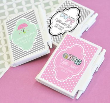 Personalized Notebook Baby Shower Favors - pack of 24