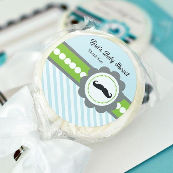 Little Man Party Personalized Lollipop Favors