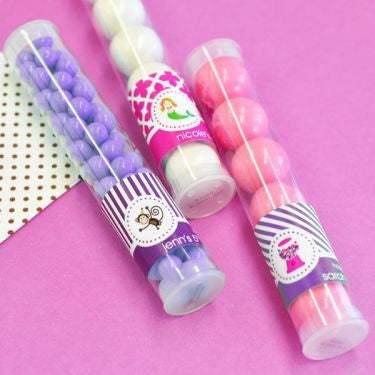 Personalized Kid's Birthday Candy Tubes - for 24 (2 dozen)