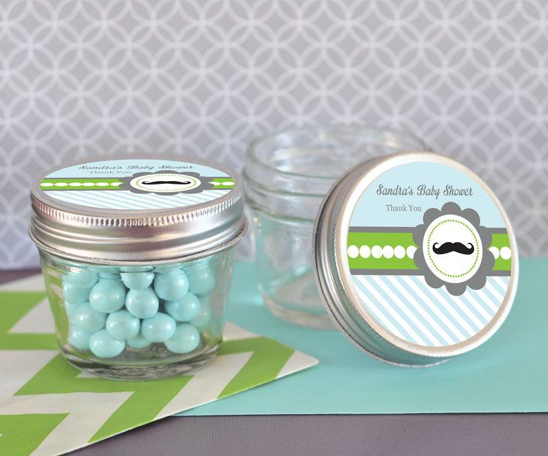 Little Man Party Small 4 oz Mason Jars