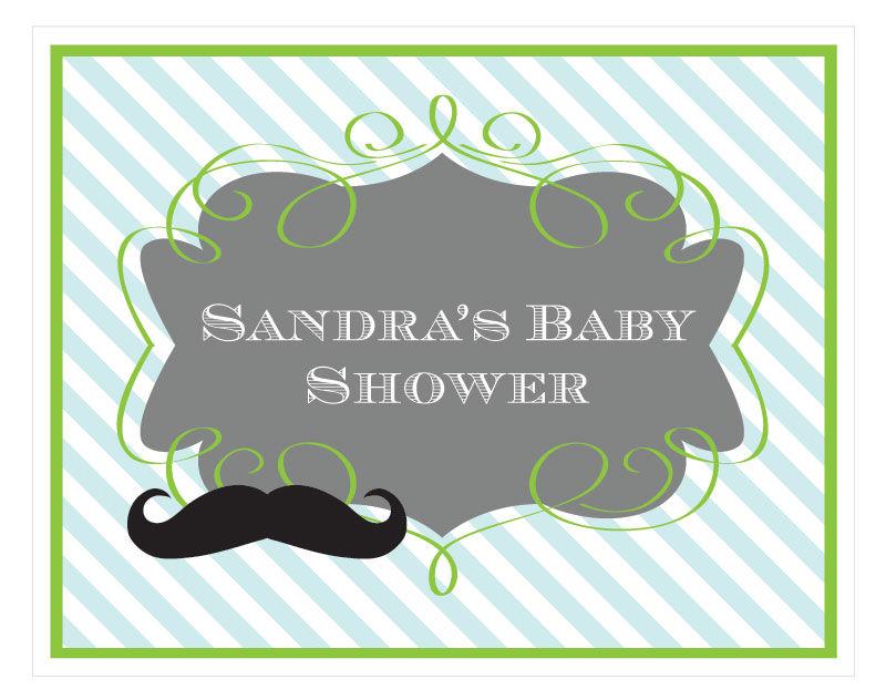 Little Man Party Sign