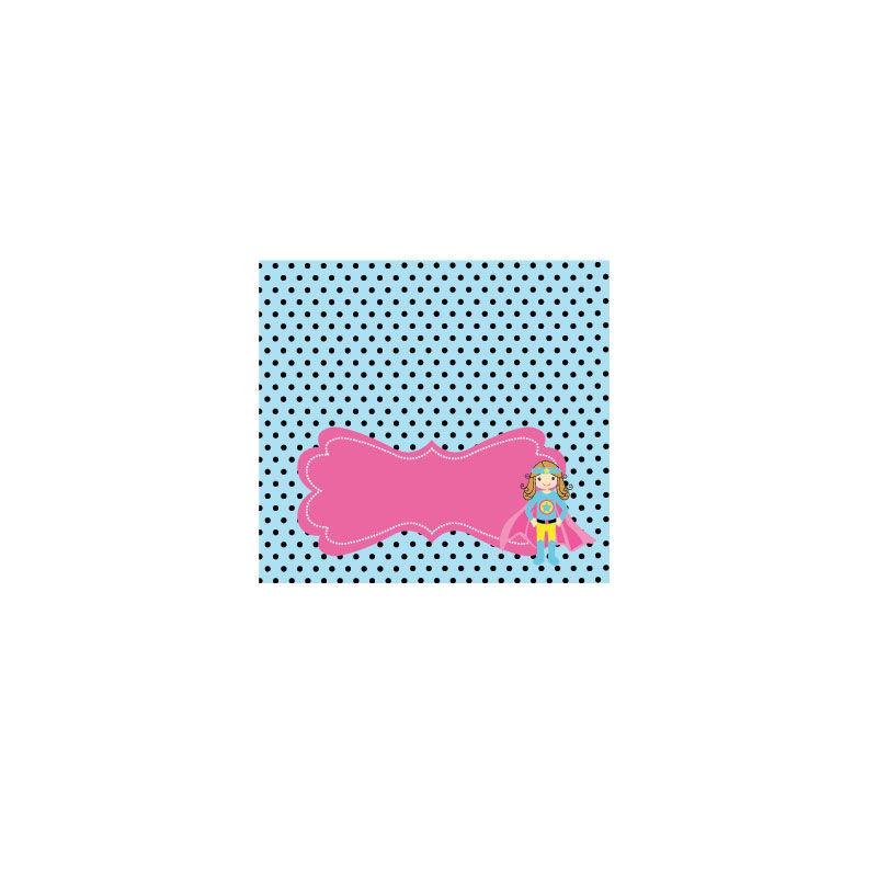 Super Hero Girl Birthday Menu CardsPlace Cards (Set of 4)