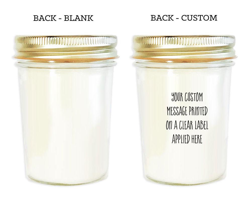 Theme Mason Jar Candle - Gold Foil