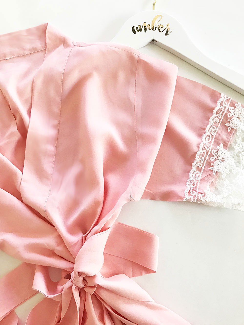 Cotton Lace Robes - Bridal Party Personalization Available