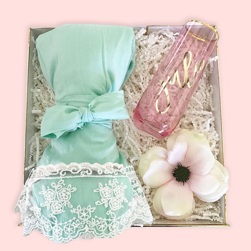 Cotton Lace Robes - Bridal Party Personalization Available