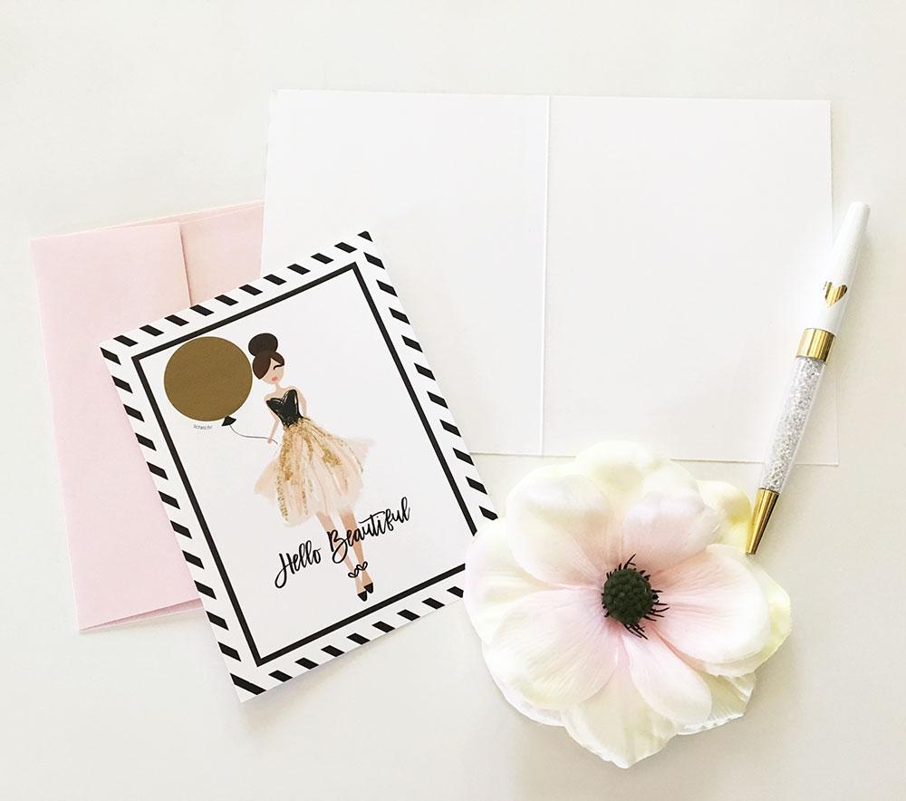 "Hello Beautiful" Scratch Off Cards (set of 4)