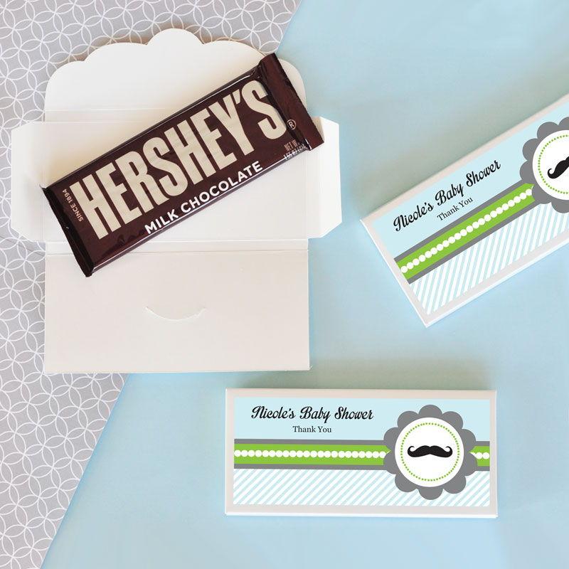 Personalized Little Man Candy Wrapper Covers