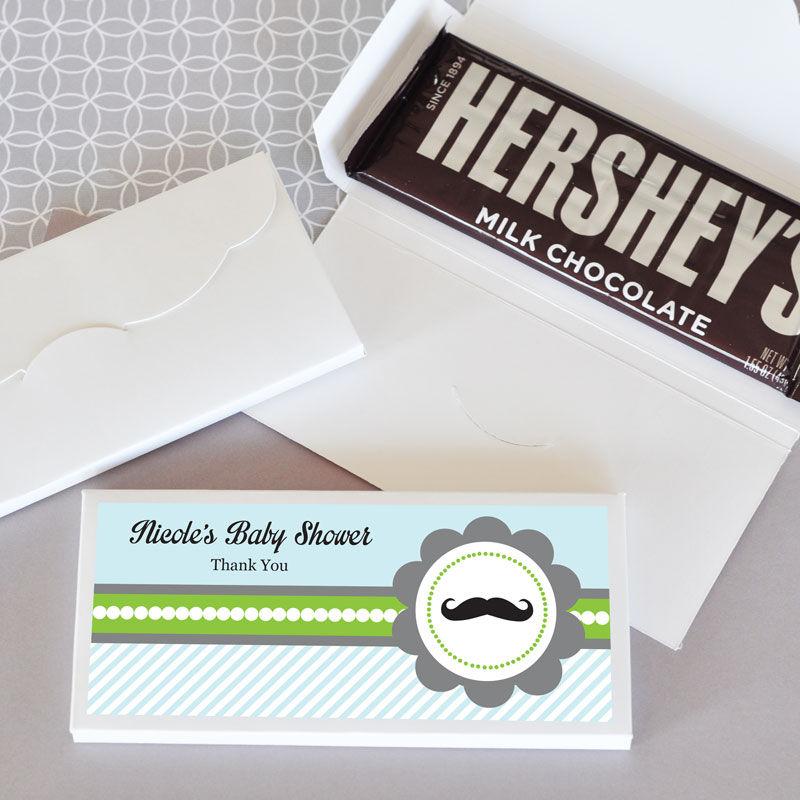 Personalized Little Man Candy Wrapper Covers