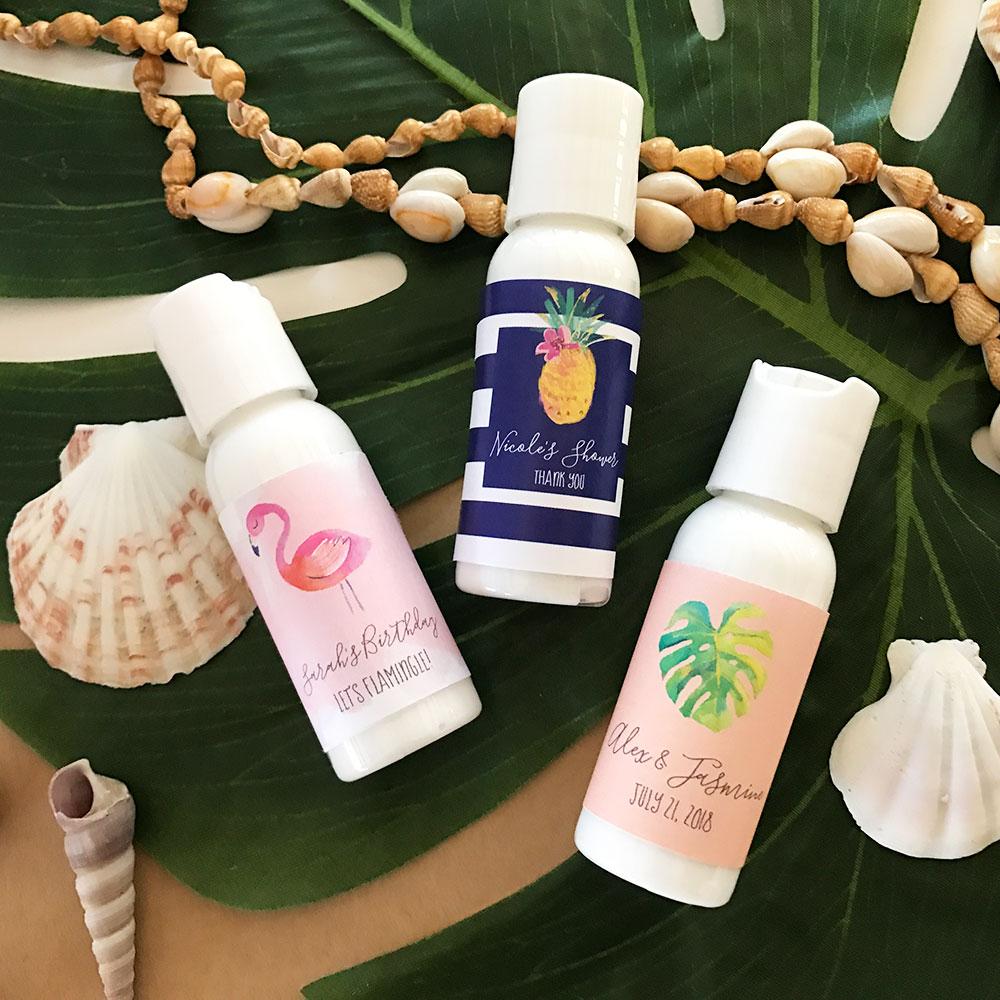 Personalized Tropical Beach Lotion