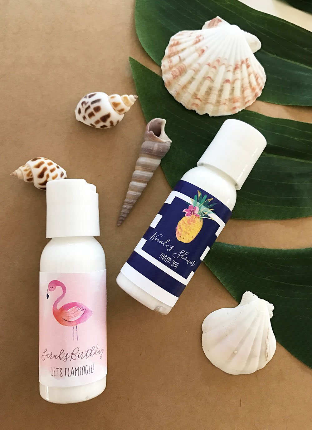 Personalized Tropical Beach Lotion
