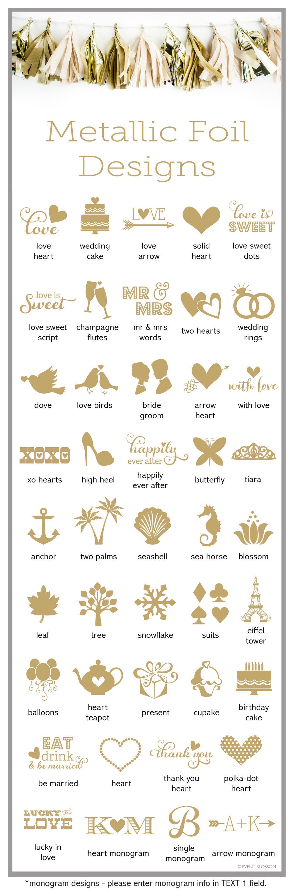 Personalized Metallic Foil Gum Boxes - Wedding