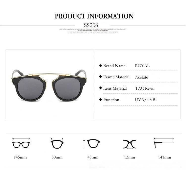 Women's New Fashion Cat Eye Mirrored Sunglasses