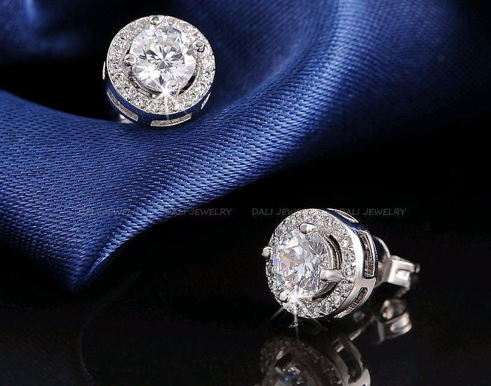 Austrian Crystal Stud Earrings - Multiple Colors Available
