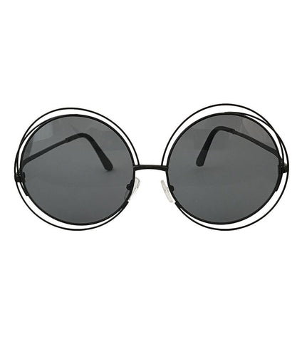 Black Sunglasses with Double Rim