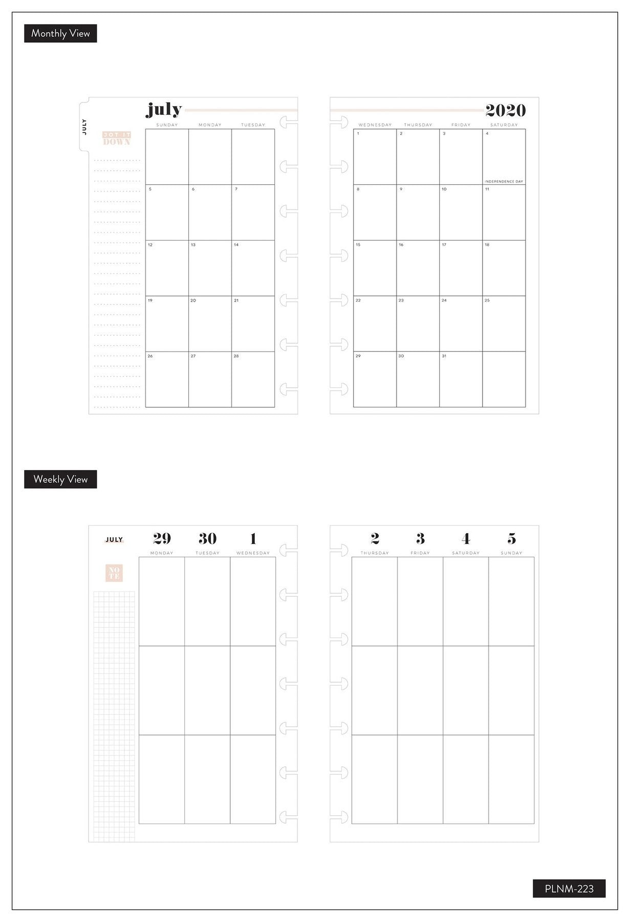 Mini Vertical Happy Planner