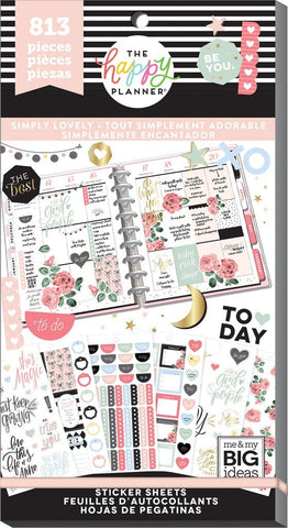 Happy Planner Value Pack Stickers - Simply Lovely