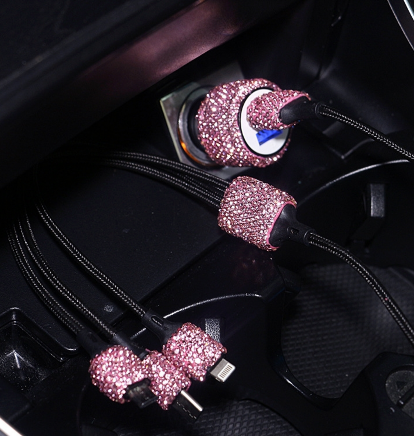 Rhinestone Charging Cable