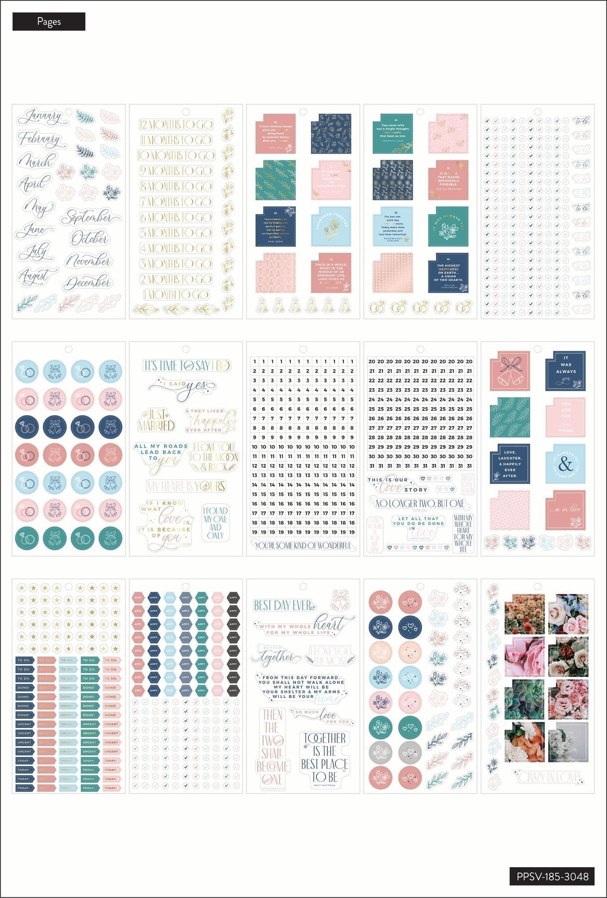 Wedding Sticker notebook or planner