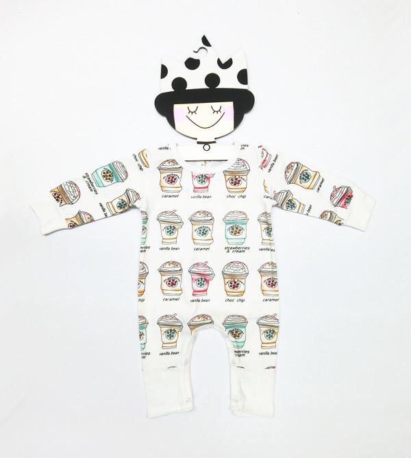 Coffee Starbucks Frappuccino Baby Romper Outfit