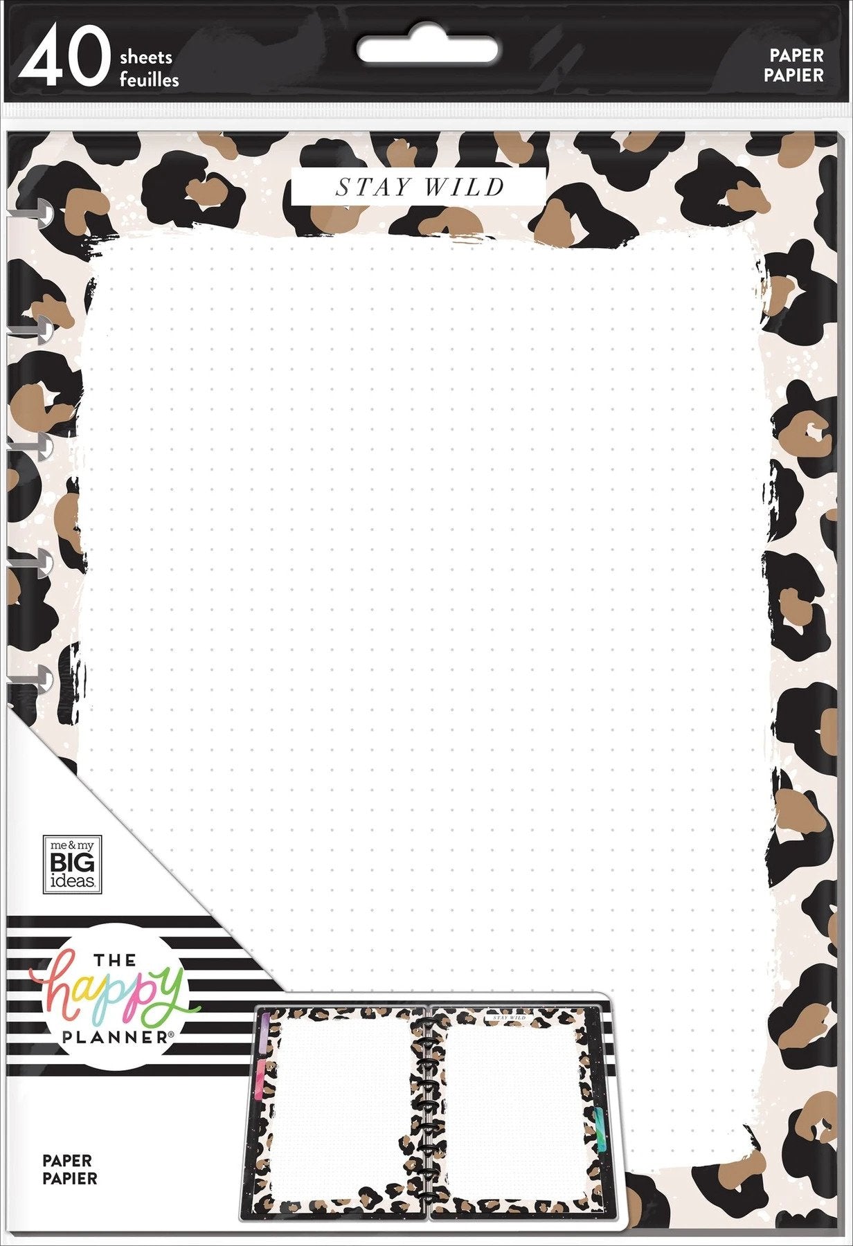 leopard print planner