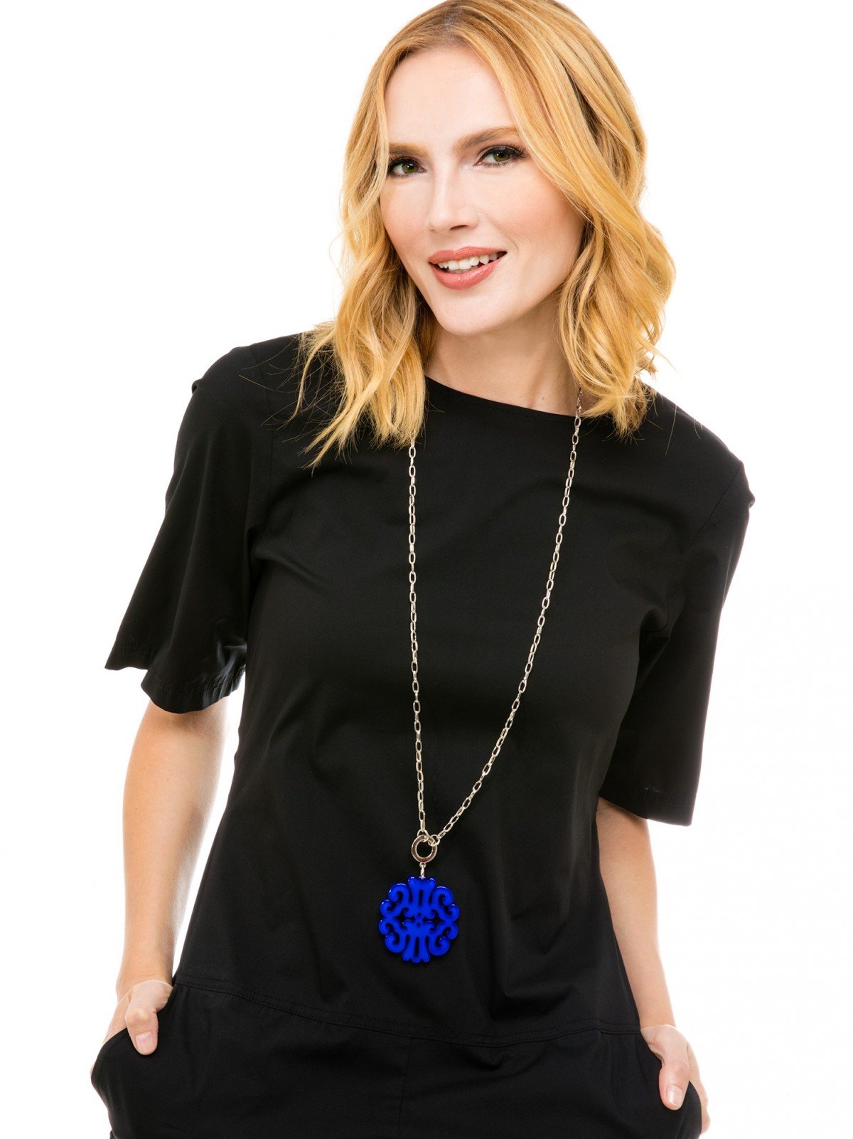 Statement Scroll Pendant Necklace