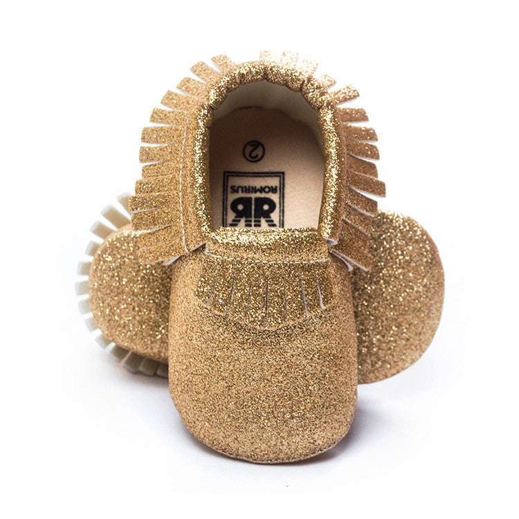 Bling Metallic Glitter Baby/Toddler Moccasins
