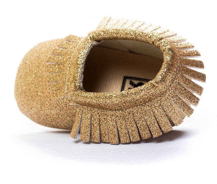 Bling Metallic Glitter Baby/Toddler Moccasins