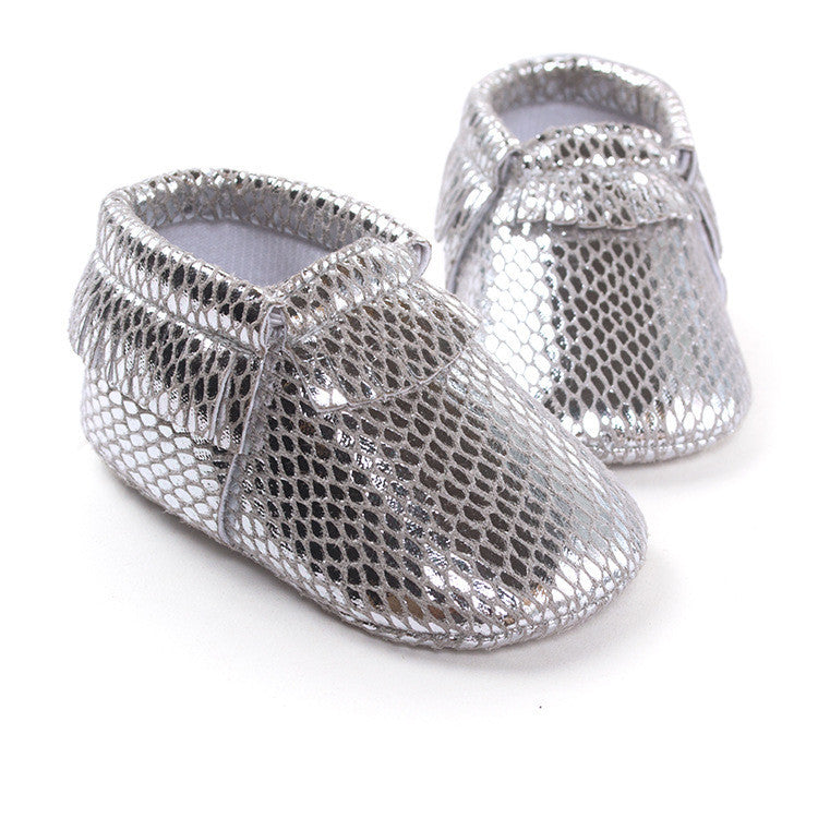 Bling Metallic Glitter Baby/Toddler Moccasins