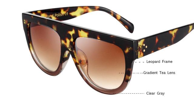 Flat Top Oversized Sunglasses