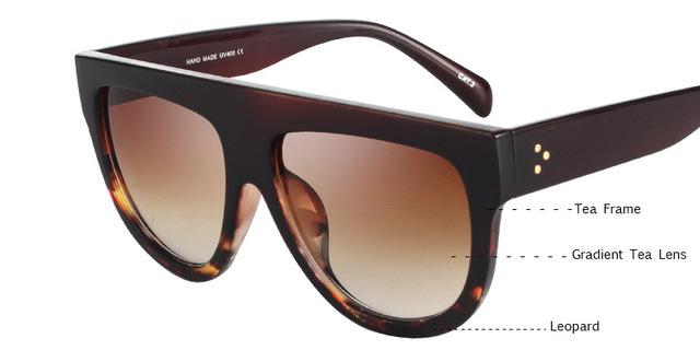 Flat Top Oversized Sunglasses