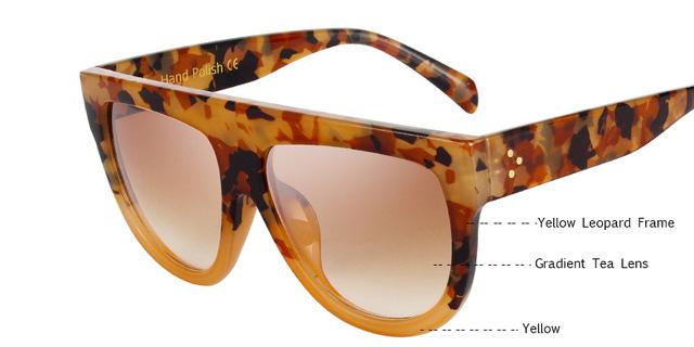 Flat Top Oversized Sunglasses