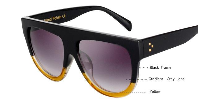 Flat Top Oversized Sunglasses