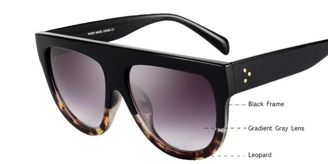 Flat Top Oversized Sunglasses