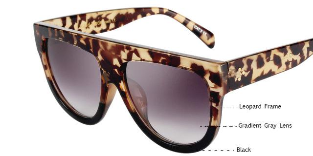 Flat Top Oversized Sunglasses