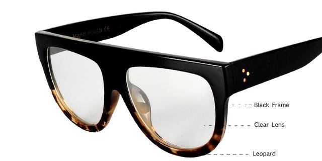 Flat Top Oversized Sunglasses