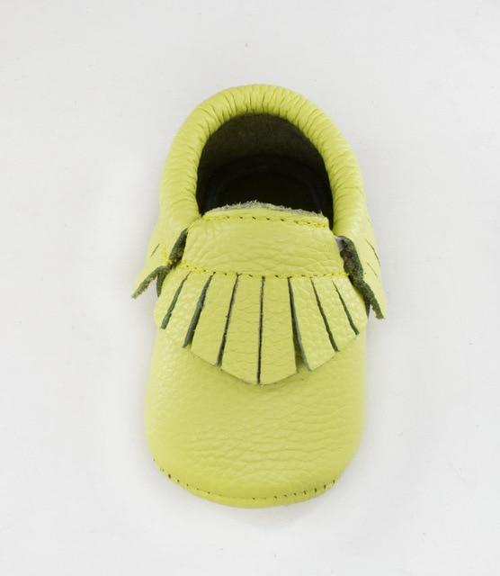 Genuine Leather Baby Moccasins with Fringe