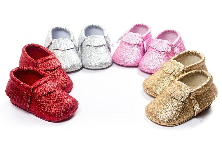 Bling Metallic Glitter Baby/Toddler Moccasins